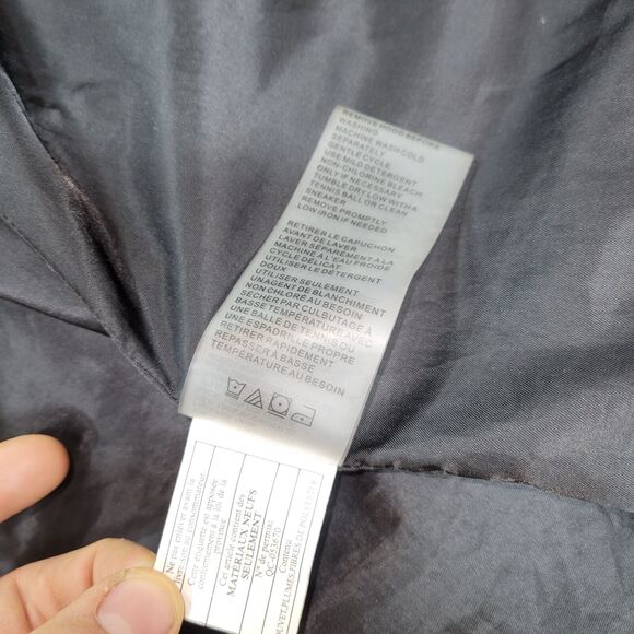 Vince Camuto Puffer Coat Womens Size Medium Black Faux Fur Goose Down Winter - Picture 8 of 16